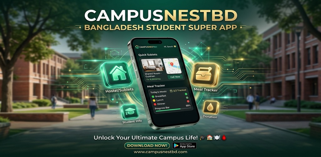 CampusNestBD App Showcase Banner